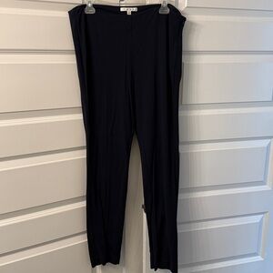 CAbi Navy Straight Leg Ponte Knit Pants